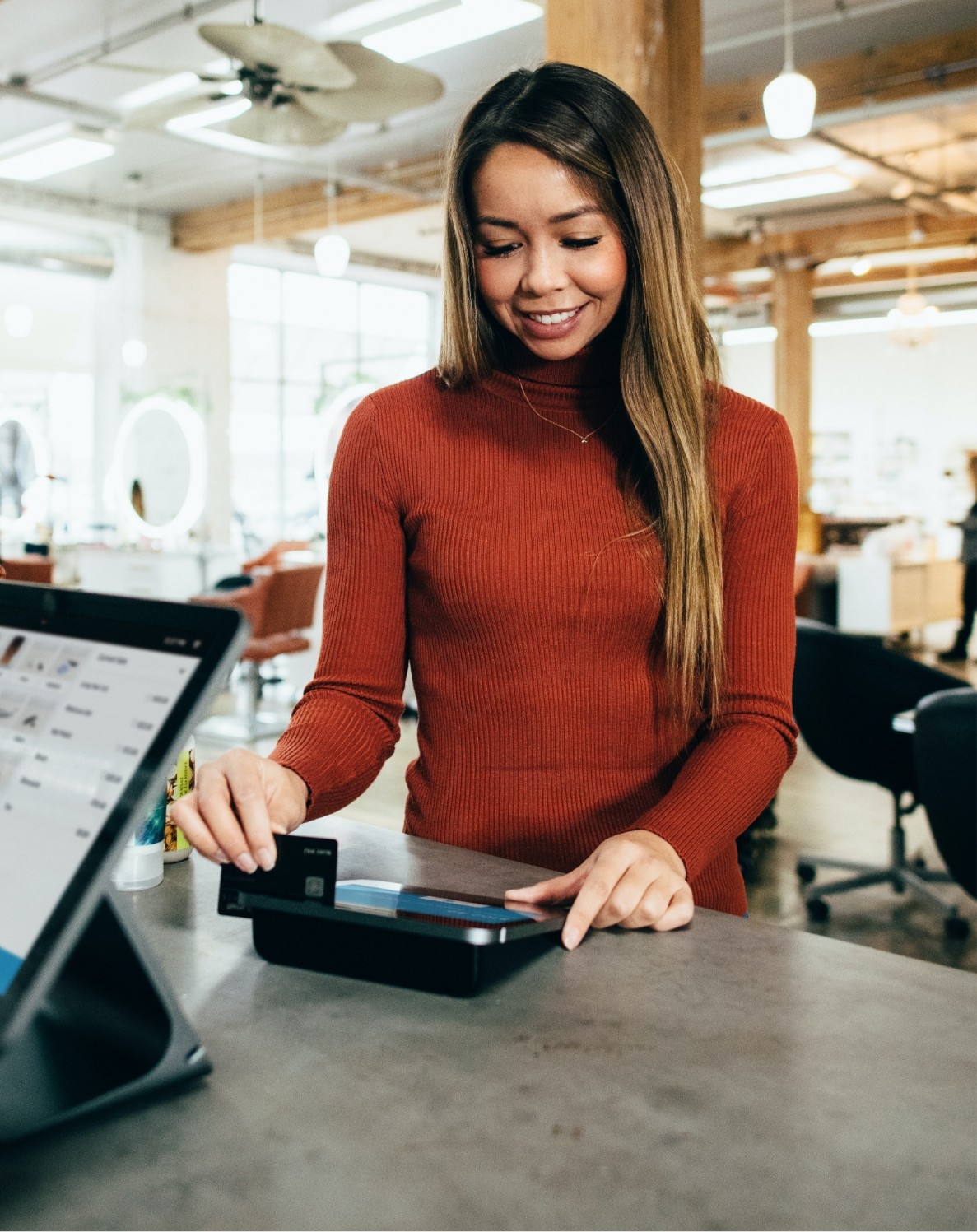 Woman working