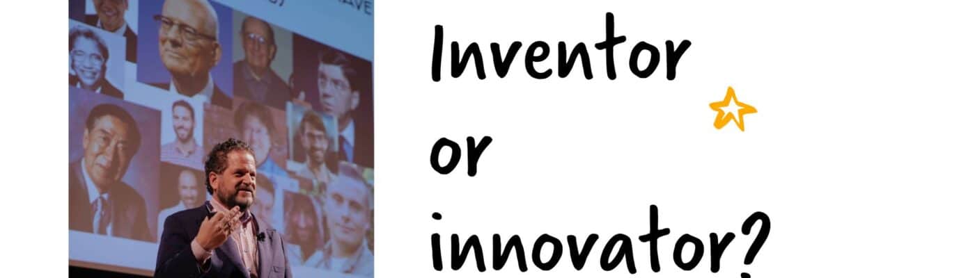 Image of Bob Moesta next to the copy: Inventor or Innovator?