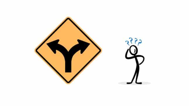 image showing fork in the road